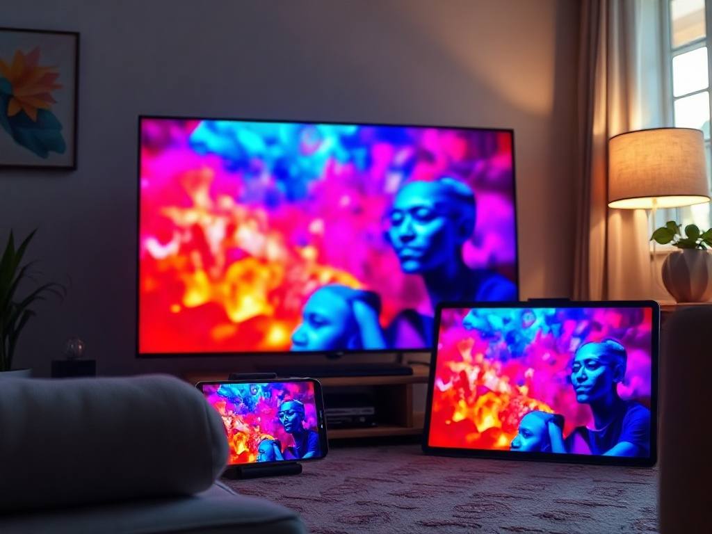 IPTV Org Streaming auf mehreren Geräten gleichzeitig — Smart TV, Tablet und Smartphone